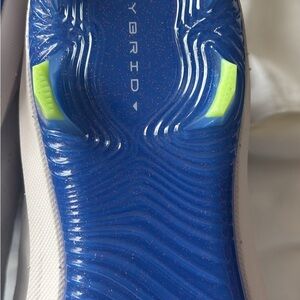 Under Armour Blue and White Sneakers with Neon Accents